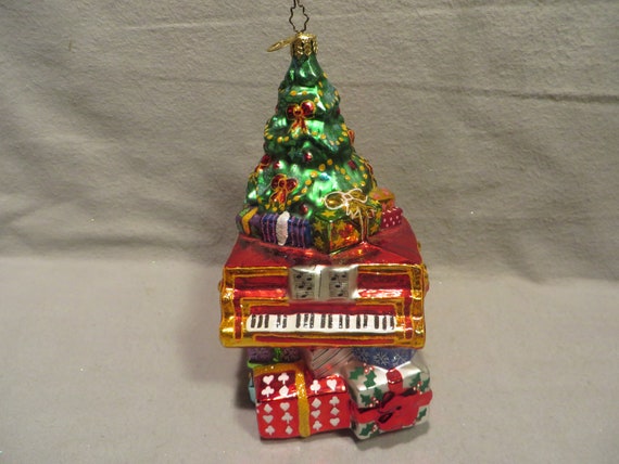 Vintage Christopher Radko Blown Glass Christmas Ornament - Minuet