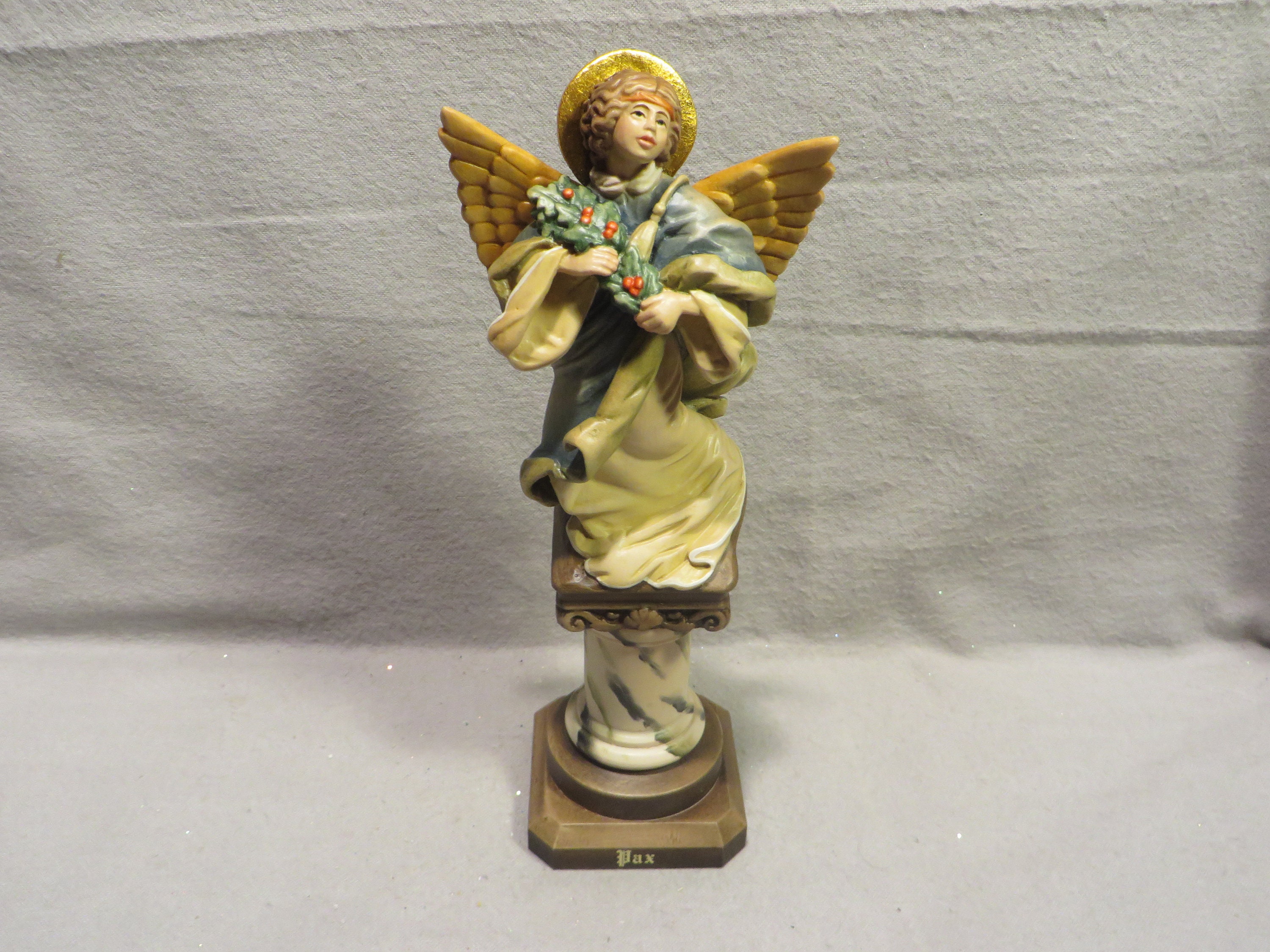 Vintage Anri Ltd. Edition. Hand Carved Wood Heavenly Angel by