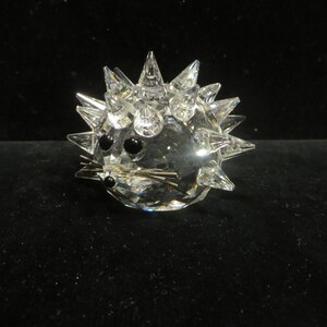 Vintage Old Mark Swarovski Crystal Hedgehog Figurine