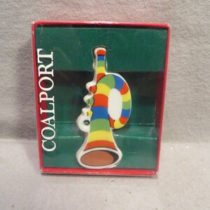 Vintage 1970&#39;s-1980&#39;s Coalport Bone China Christmas Ornament - Trumpet in Original Box