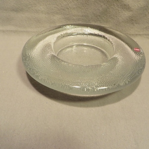 Vintage Iittala Finland Nappi Glass Votive or Pillar Candle Holder
