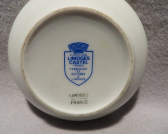 Vintage Limoges Castel Trinket Box: French Porcelain Christmas