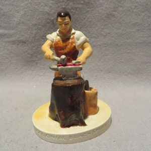 Vintage Sebastian Miniature Figurine Number 6219 - &quot;Colonial Blacksmith&quot;