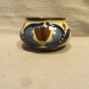 Vintage Longpark Pottery Torquay England Motto Ware Open Sugar Bowl