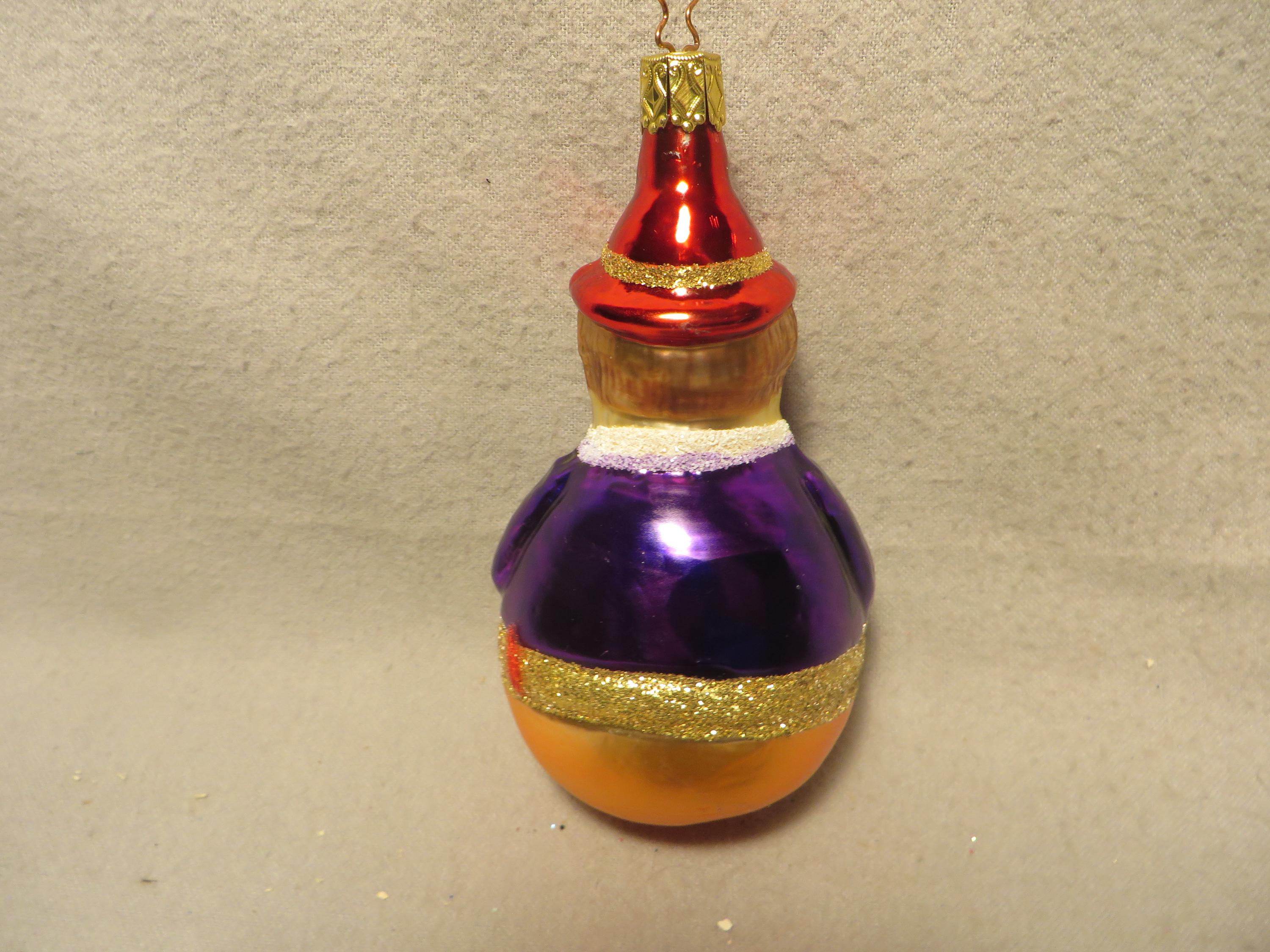 Vintage Inge Glas Germany Blown Glass Christmas Ornament - Roly