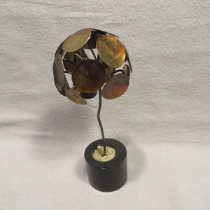 Vintage Mid Century Modern Copper Tree Sculpture