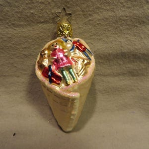 Vintage Inge Glas Germany Blown Glass Christmas Ornament - Cornucopia of Toys
