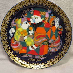 Vintage Rosenthal Studio Line Bjorn Winblad Plate - Aladdin Meets Magician Number 3