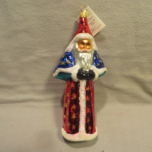 Vintage Christopher Radko Blown Glass Christmas Ornament - Yankee Doodle