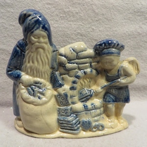Vintage Rowe Pottery Santas - Etsy