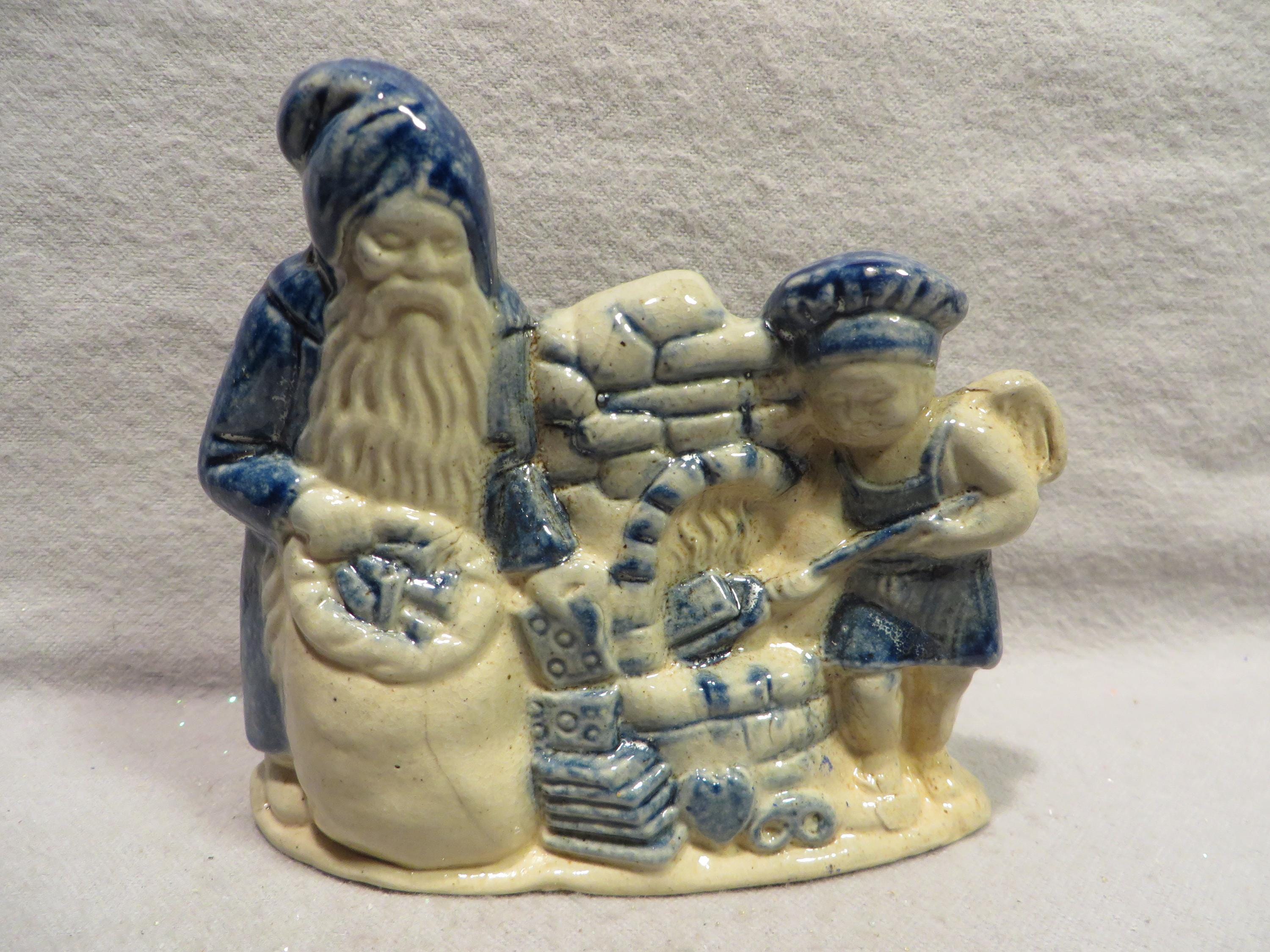 Vintage Rowe Pottery Santas - Etsy