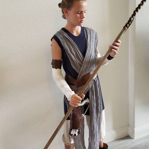 Rey Star Wars Inspired Costume, Girl&#39;s Rey Inspired Outfit, The Rise of Skywalker, The Force Awakens, The Last Jedi