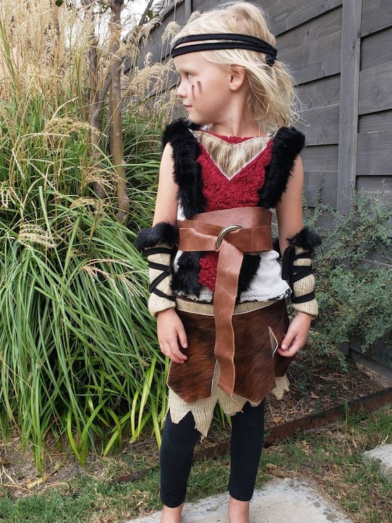 Viking Boy Costume Brown Child Nordic Warrior Viking Boy Costume Brown Child Nordic Warrior