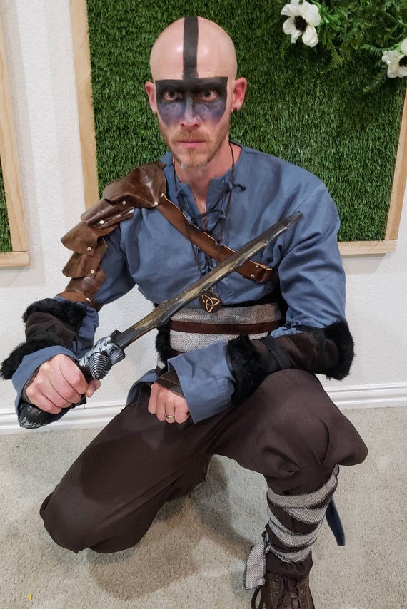 Viking Boy Costume Brown Child Nordic Warrior Viking Boy Costume Brown Child Nordic Warrior