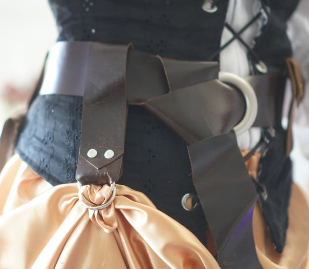 Ren Faire Leather Skirt Hike, Renaissance Leather Skirt Hike, Belt ...