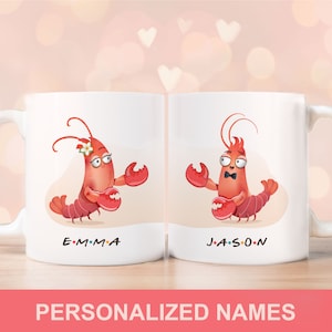 Je bent mijn kreeft jubileumcadeau voor vrienden Kreeften koffiemok set grappig aangepast cadeau voor een stel Leuk cadeau voor vriend hem man.