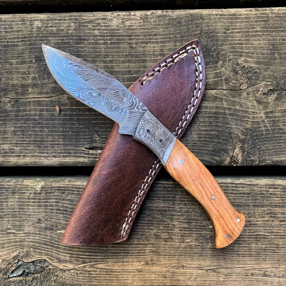 9 Handmade Damascus Steel Fixed Blade Knife for Hunting Fishing