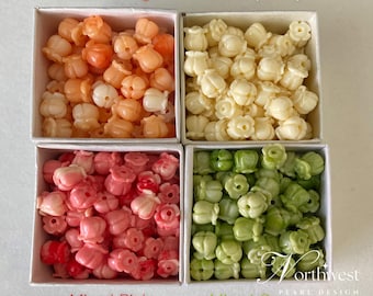 Hawaiian Crown Flower Beads, Resin Hawaiian Flower Beads , Jewelry Findings