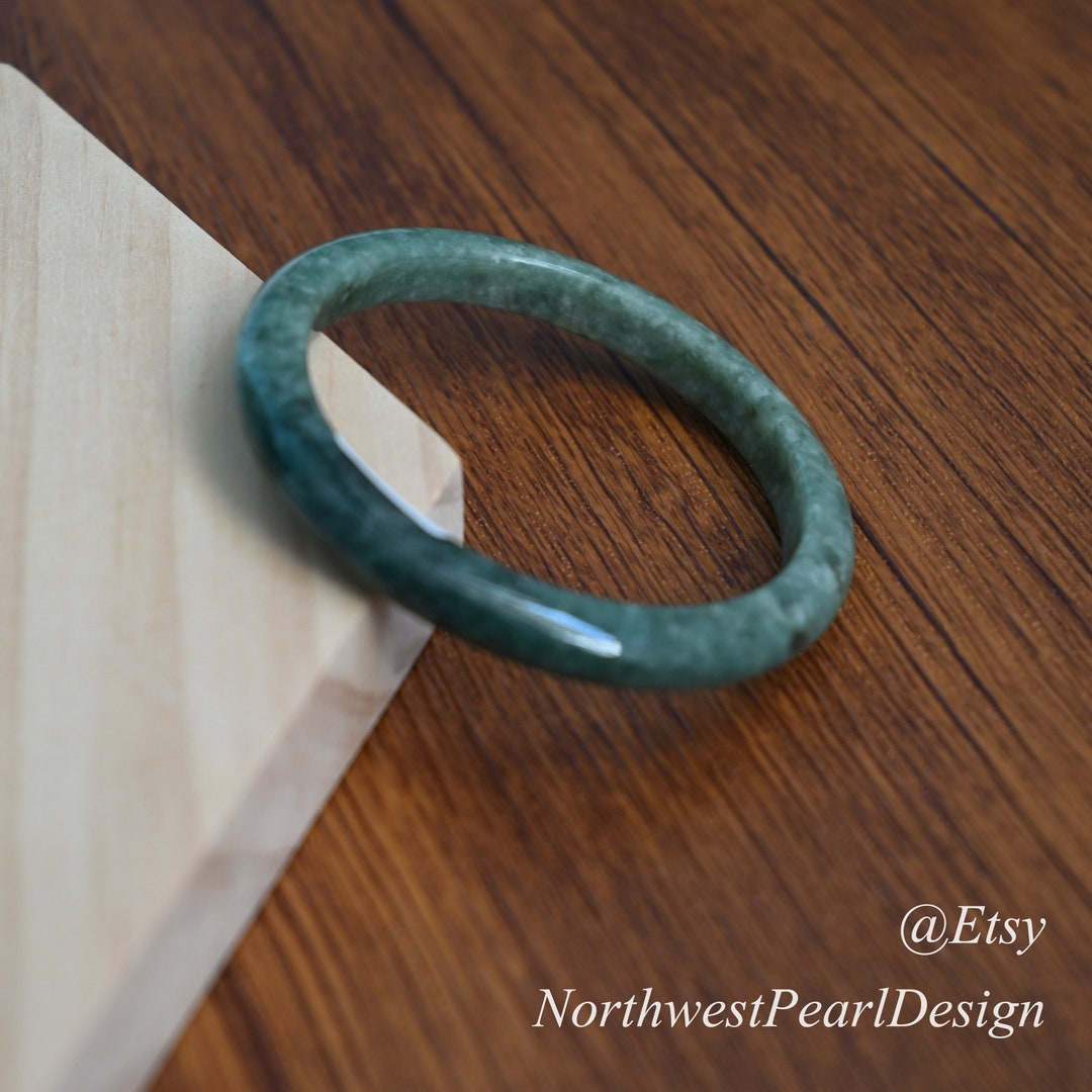 Genuine Jade Bangle Real Jade Banglegrade A Jade With Etsy UK
