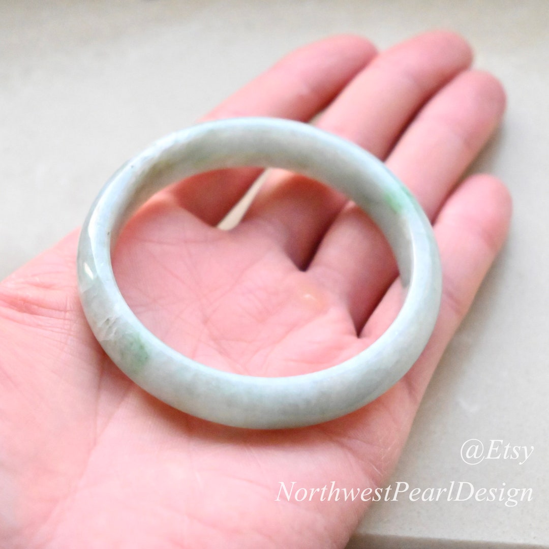 Genuine Jade Bangle Real Jade Banglejade With Certificate Etsy UK