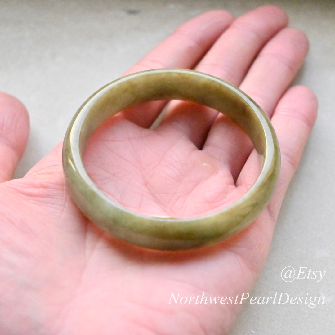 Genuine Jade Bangle Real Jade Bangle Jade Bracelet diameter Etsy UK