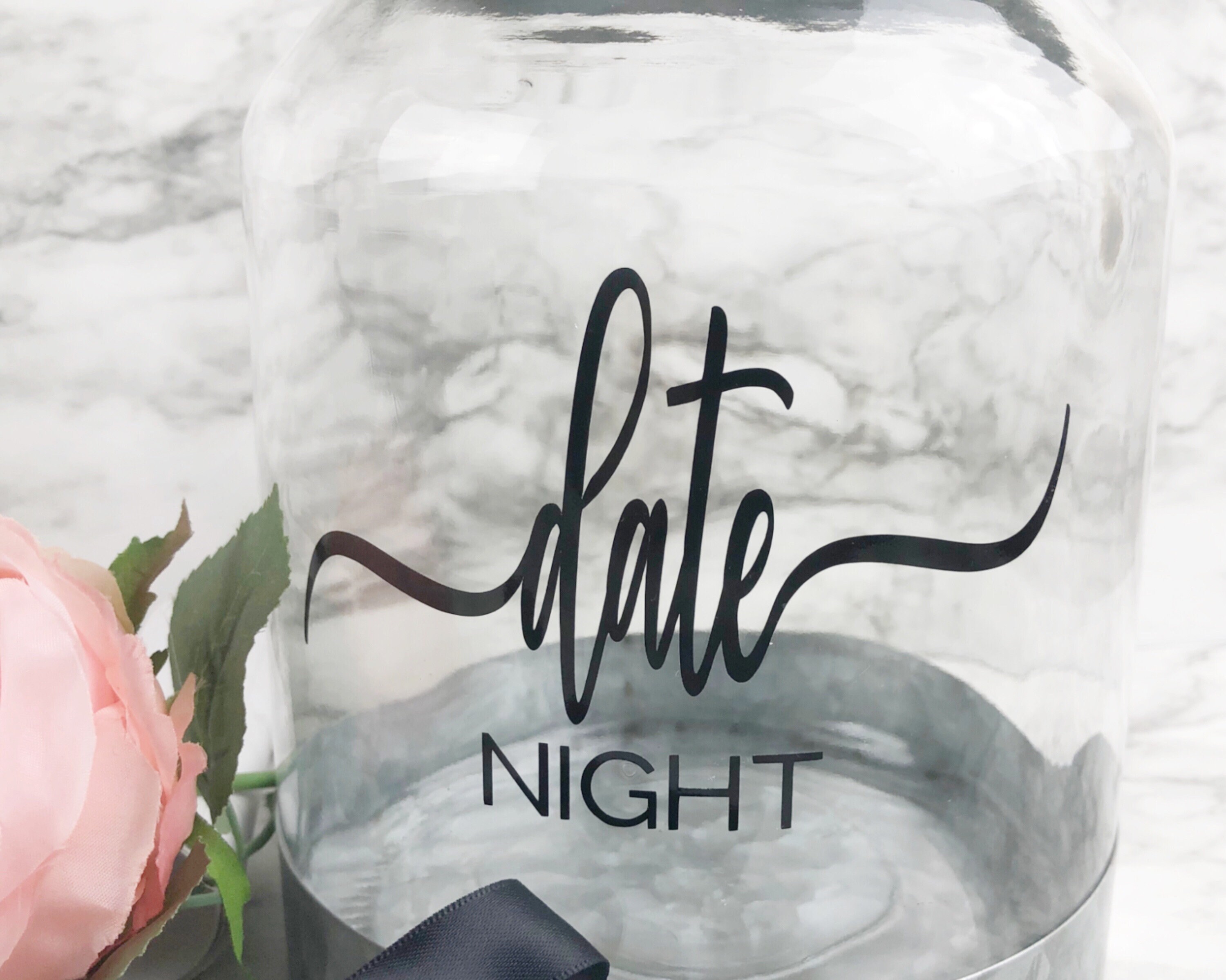 Date Night Jar Decal/Wedding Guest Books/Wedding Decals/Date Night Id…
