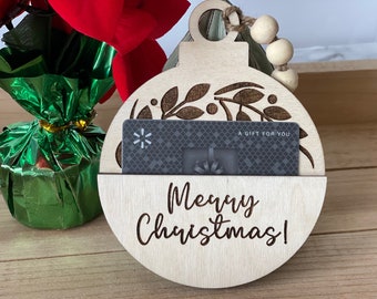 Gift Card Holder Christmas Ornament/Gift Card Holder/Creative Gift Card Holders/Wooden Christmas Ornaments