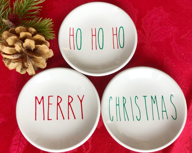 4 Inch Christmas Plates/decorative Christmas Plates/stocking Etsy