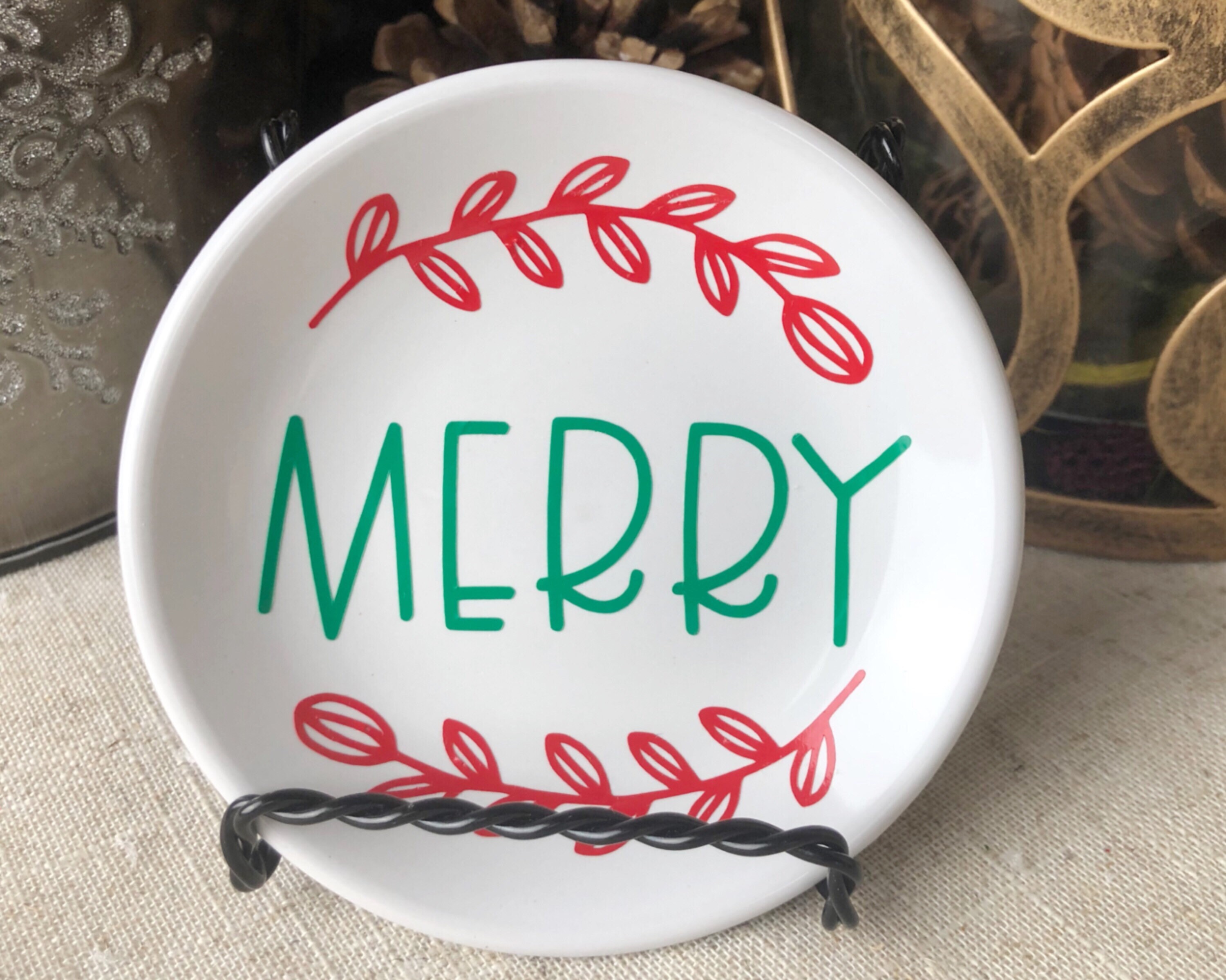 4 Inch Decorative Christmas Plates/Small Christmas Etsy