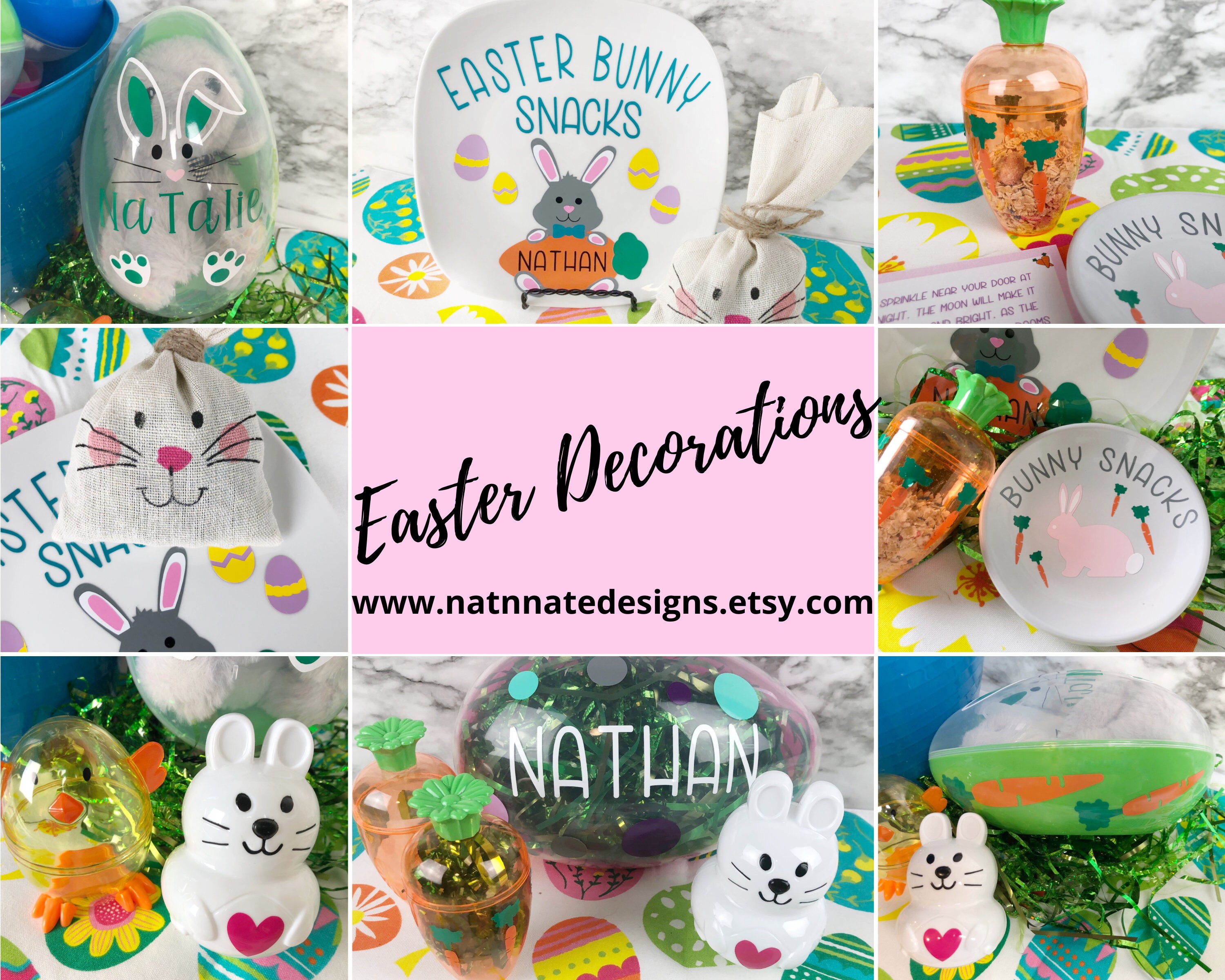 4 Inch Decorative Easter Plates/easter Plate Set/easter Plates Etsy