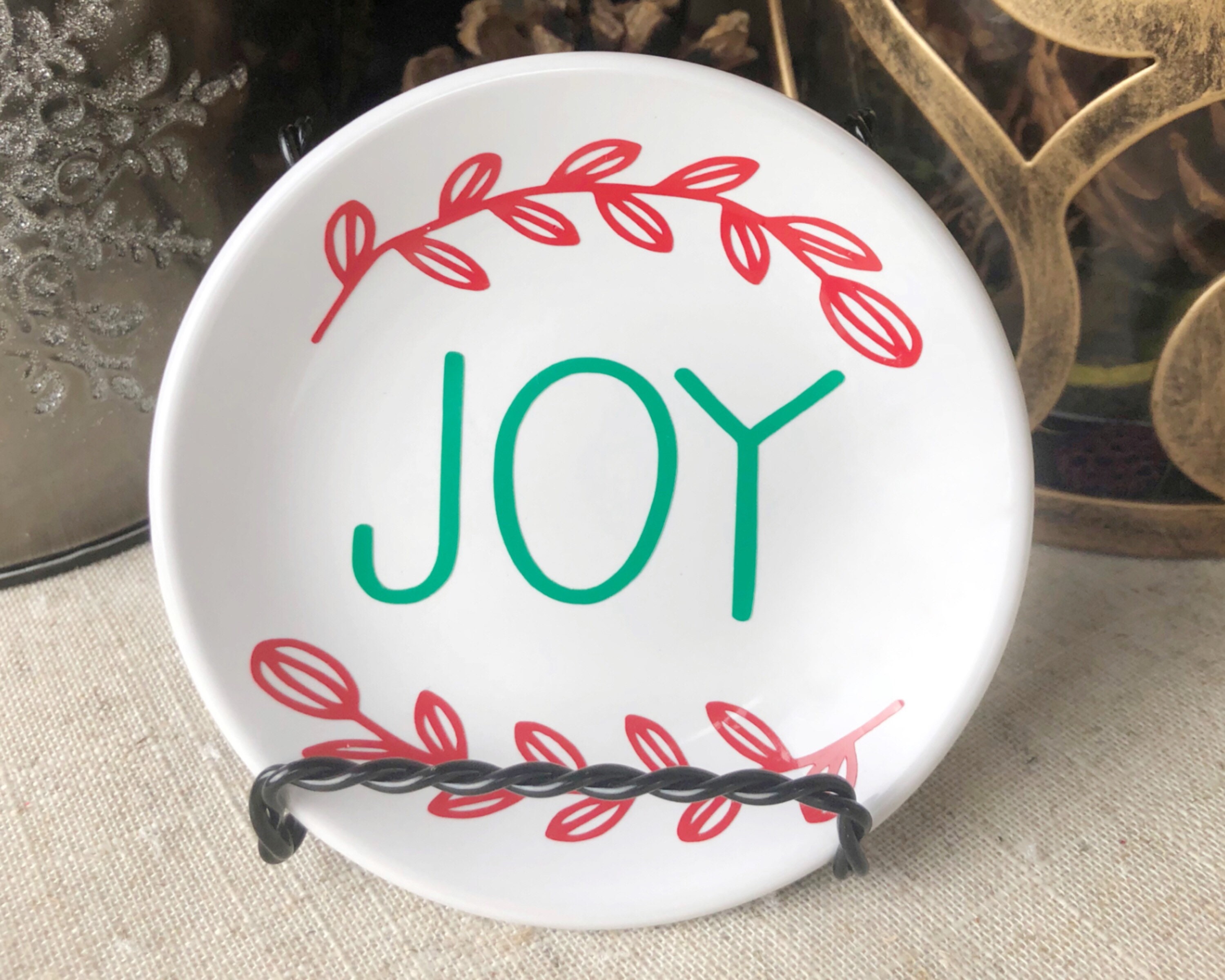 4 Inch Decorative Christmas Plates/Small Christmas Etsy