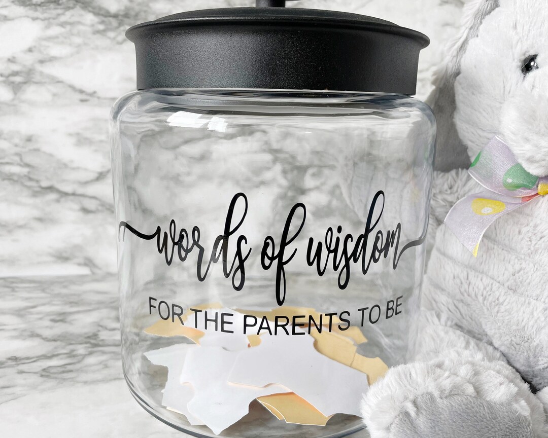 Personalized Words of Wisdom Baby Shower Decal/baby Shower Decal/baby