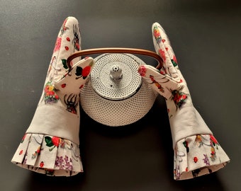 Oven Mittens pair of 2 Kitchen Textile Kitchen Gloves  Pot Holder Oven Gloves