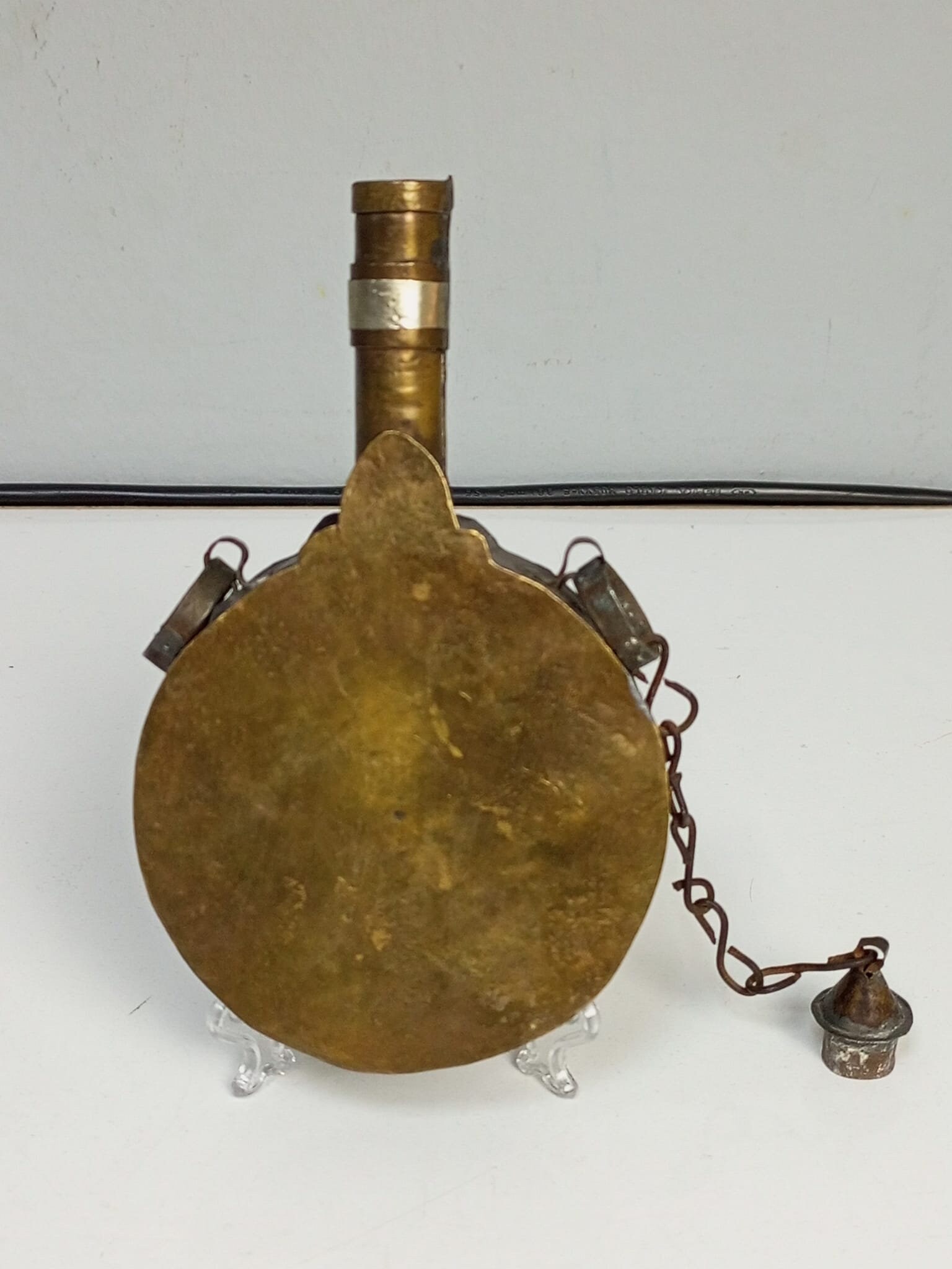 Antique Ottoman Bronze Silver Gunpowder Holder Etsy