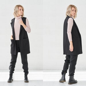 Image 8 of Vest Women, Wool Vest with pockets from Baltic Linen