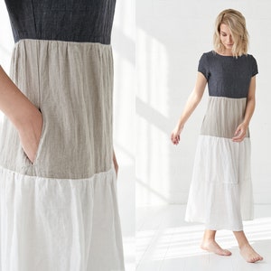 Soft Linen Summer Dress Slow Fashion & by BalticLinenArt _image9