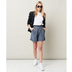 Image 6 of Linen High Waist Shorts from Baltic Linen