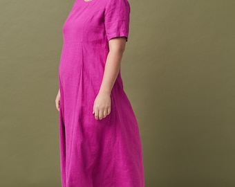 Summer Style: Loose Linen Dress for Women with Pockets
