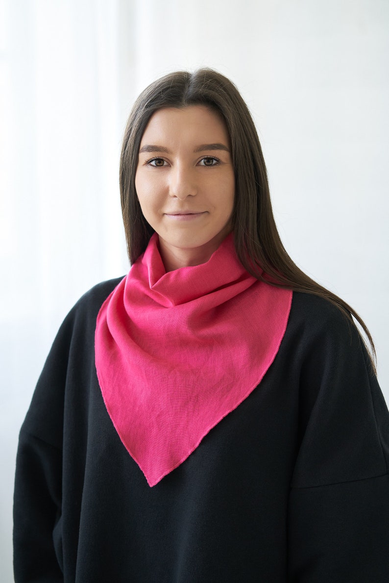 Image 6 of Linen face mask, scarf, bandana from Baltic Linen
