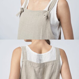 Natural Linen Jumpsuit for Women Handmade by BalticLinenArt _image8