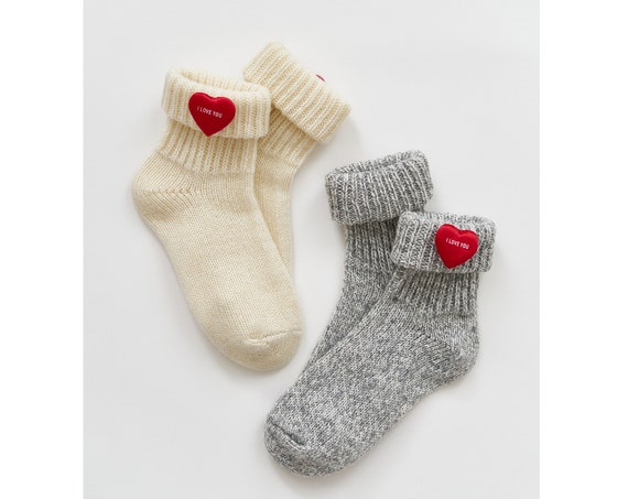 Valentines Gift, Natural wool socks, Sheep wool socks, Unisex socks