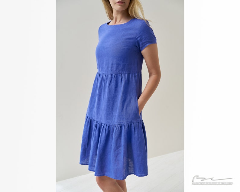 Summer Bliss: Loose Washed Linen Dress for by BalticLinenArt _image7