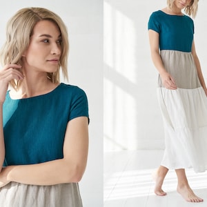 Soft Linen Summer Dress Slow Fashion & by BalticLinenArt _image6