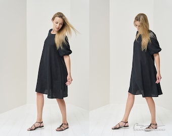 Organic Linen Dress & Loose Summer Maternity Dress for Women - Available in 15 Colors