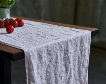 Dining tablecloth in various colors, natural linen tablecloth custom linen fabric