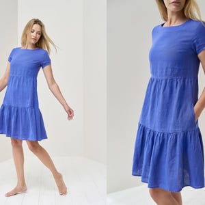 Summer Bliss: Loose Washed Linen Dress for by BalticLinenArt _image1