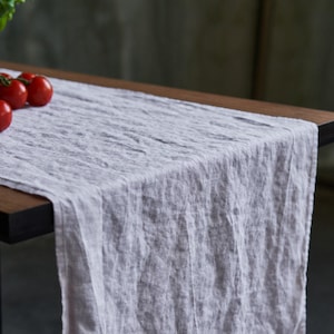 Dining tablecloth in various colors, natural linen tablecloth custom linen fabric