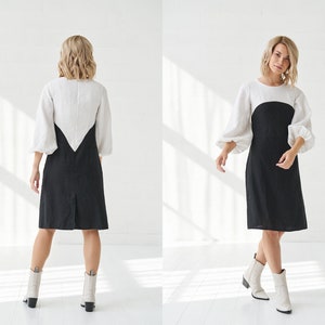 Linen Long Sleeve Dress for Summer Perfect for by BalticLinenArt _image9