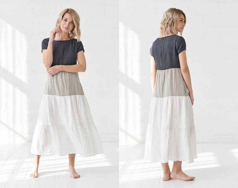Soft Linen Summer Dress Slow Fashion & by BalticLinenArt _image3