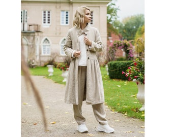 Nos vestes et manteaux d'été longs en lin faits main - Des vêtements de qualité pour toutes les occasions !